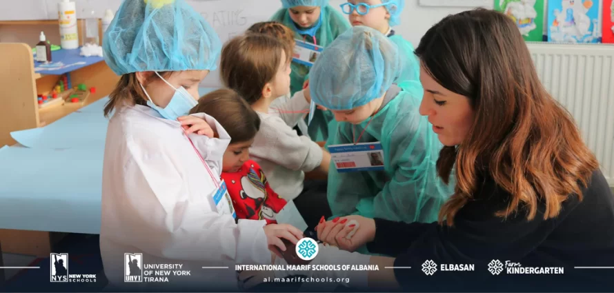 Children play doctor