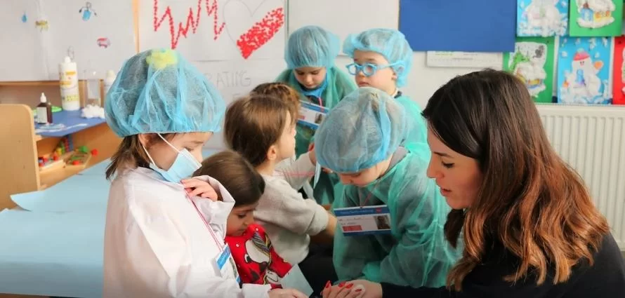 Children play doctor